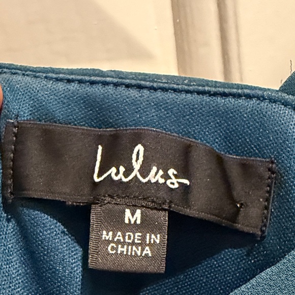 Lulu's Teal Pleated Spaghetti-Strap Maxi Dress - Picture 2 of 5